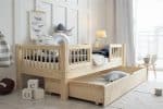 Kinderbett aus Massivholz Stockholm mit Schublade – Mitte