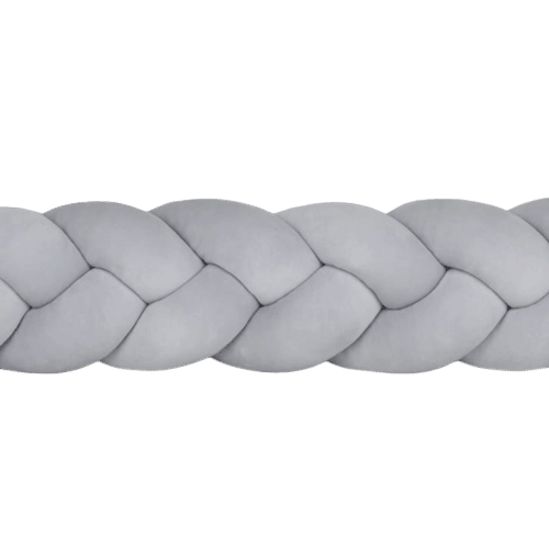 Bettschlange 3 Kordeln – Grau