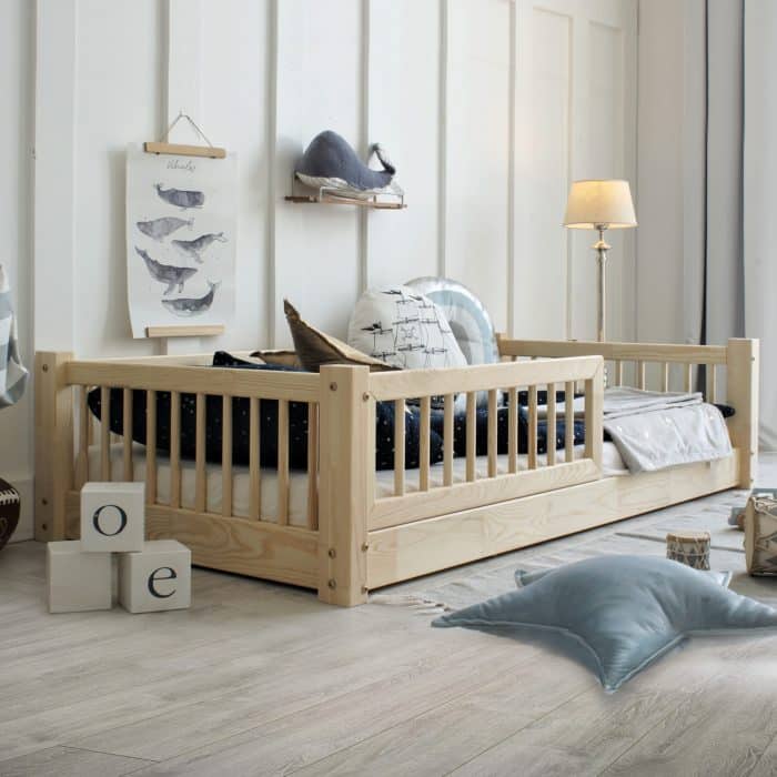 Kinderbett aus Holz Stockholm 160x80cm (Copie)
