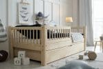 Kinderbett aus Holz Stockholm mit Schublade